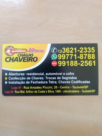 Chagas Chaveiro 24 horas